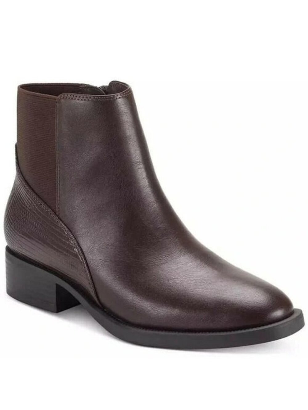 Style & Co Edwinaa Gore Ankle Booties Brown Size 7.5 Memory Foam $79